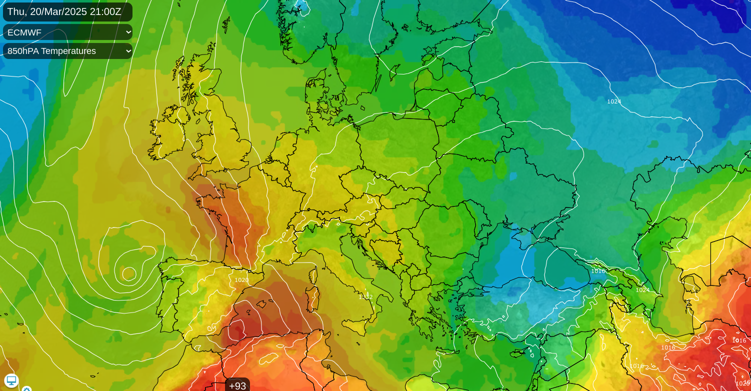 Week ahead - Sunny then Warm as the airmass changes