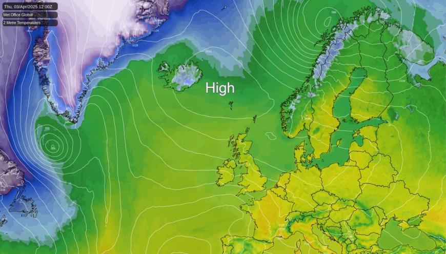 High pressure on thursday