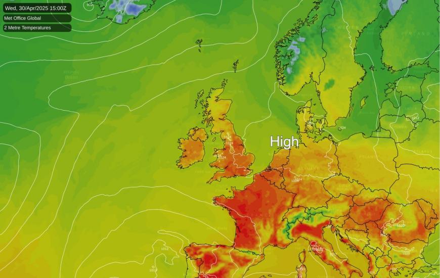 High pressure dominant next week
